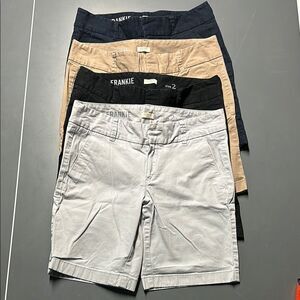 Bundle of 4 J. Crew Frankie Shorts - Size 2